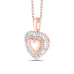 Picture of Diamond Heart Pendant Necklace